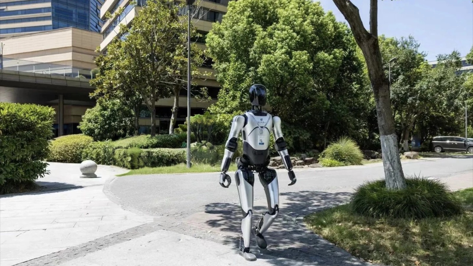 Figure 4.1: An outdoor real-world photograph from AgiBot's official A2 Ultra product page. It shows the whole-body joint layout and sensor and end-effector form, but does not establish autonomy, uptime, or production deployment. Source: AgiBot A2 Ultra product page, fair use for academic review