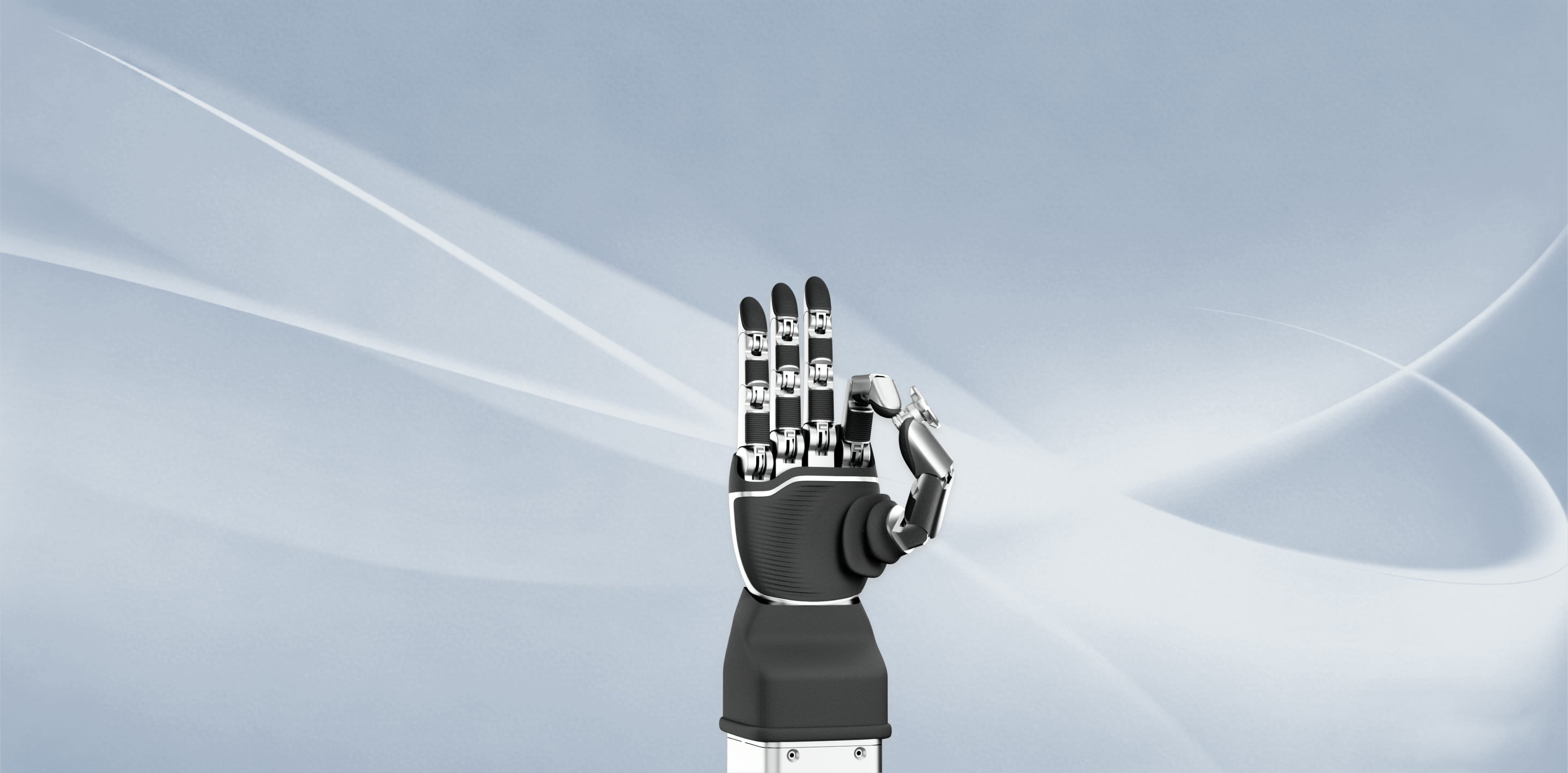 그림 8.1: LinkerBot 공식 홈페이지의 Linker Hand 계열 제품 뷰. 독립적으로 보이는 손가락 관절과 손바닥 외형은 식별할 수 있지만 촉각 양식, 가동률 또는 작업 성공률을 입증하지 않는다. 출처: LinkerBot 공식 홈페이지, 학술 리뷰 목적의 공정 이용
